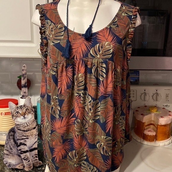 C womens Time and True casual stretch sleeveless plus size top XXL - Picture 1 of 3